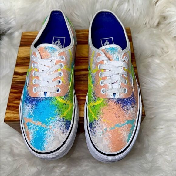Vans Off The Wall 507698 Color Splash Low Top Retro 80s Men's 9 Woman’s Sz 10.5 - Picture 7 of 11